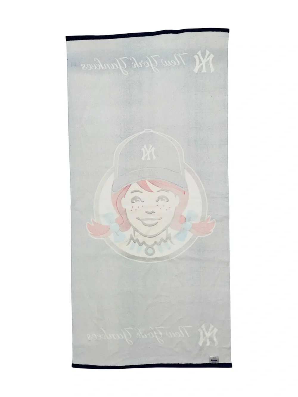 New York Yankees Navy Beach Towel with Wendy’s Logo